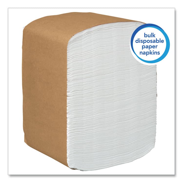KIMBERLY CLARK Full Fold Dispenser Napkins, 1-Ply, 13 x 12, White, 375/Pack, 16 Packs/Carton (KCC98740) thumbnail 3