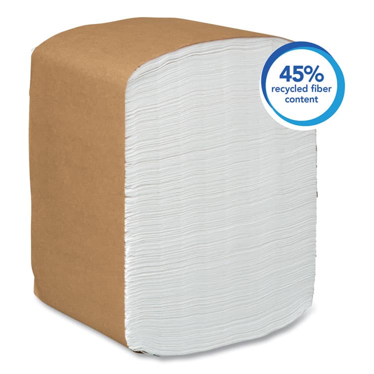 KIMBERLY CLARK Full-Fold Dispenser Napkins, 1-Ply, 12 x 17, White, 400/Pack, 15 Packs/Carton (KCC98730) thumbnail 4