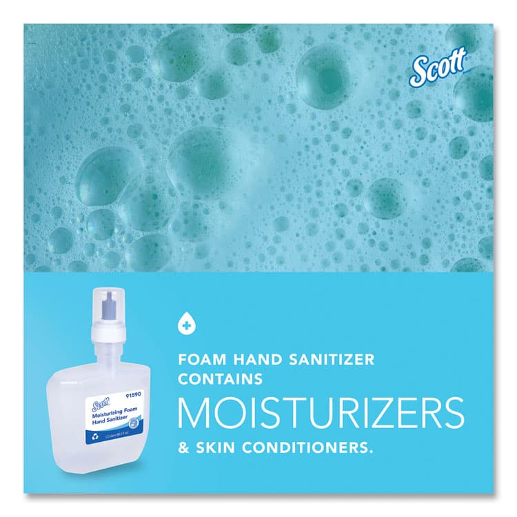 KIMBERLY CLARK Pro Moisturizing Foam Hand Sanitizer, 1,200 mL Cassette, Fruity Cucumber Scent, 2/Carton (KCC91590) thumbnail 4