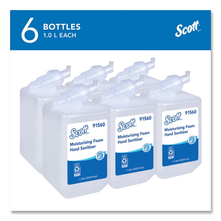 KIMBERLY CLARK Pro Moisturizing Foam Hand Sanitizer, 1,000 mL Refill, Fruity Cucumber Scent, 6/Carton (KCC91560) thumbnail 2