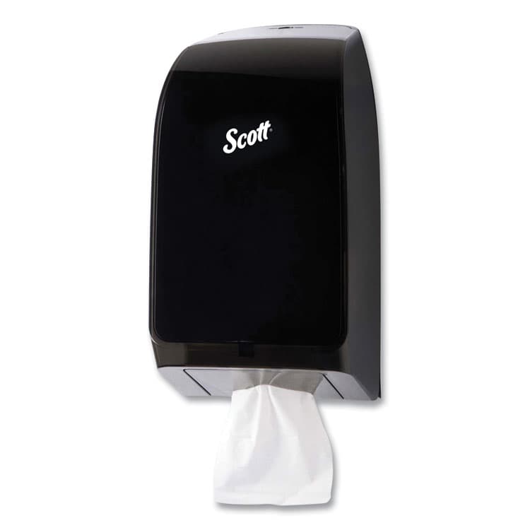 KIMBERLY CLARK Hygienic Bathroom Tissue Dispenser, 7 x 5.73 x 13.34, Black (KCC39728)