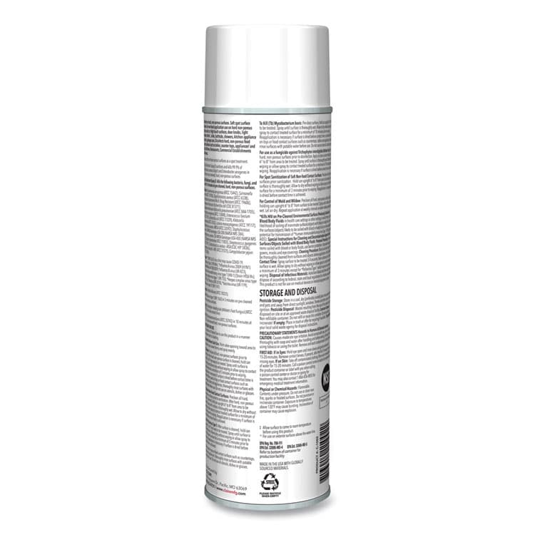 CLAIRE MANUFACTURING COMPANY Spray Q Disinfectant, Lemon Scent, 17 oz Aerosol Spray, Dozen (CGC1002) thumbnail 3