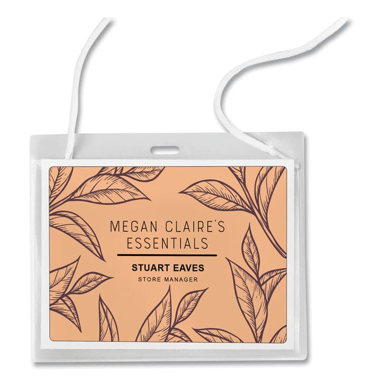 AVERY PRODUCTS CORPORATION Secure Top Hanging-Style Badge Holders, Horizontal, 4w x 3h, Clear, 100/Box (AVE2922) thumbnail 3