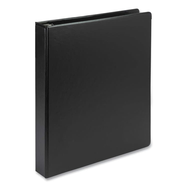 SAMSILL CORPORATION Biobased Round Ring Binder, 3 Rings, 1" Capacity, 11 x 8.5, Black (SAM14830)