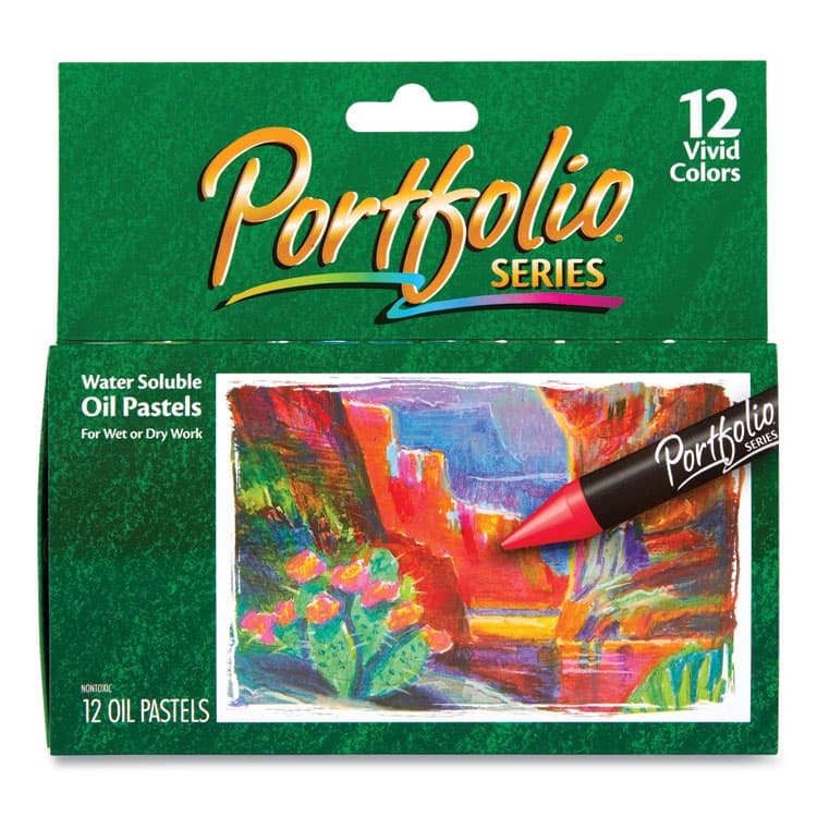 BINNEY & SMITH / CRAYOLA Portfolio Series Oil Pastels, 12 Assorted Colors, 12/Pack (CYO523612)