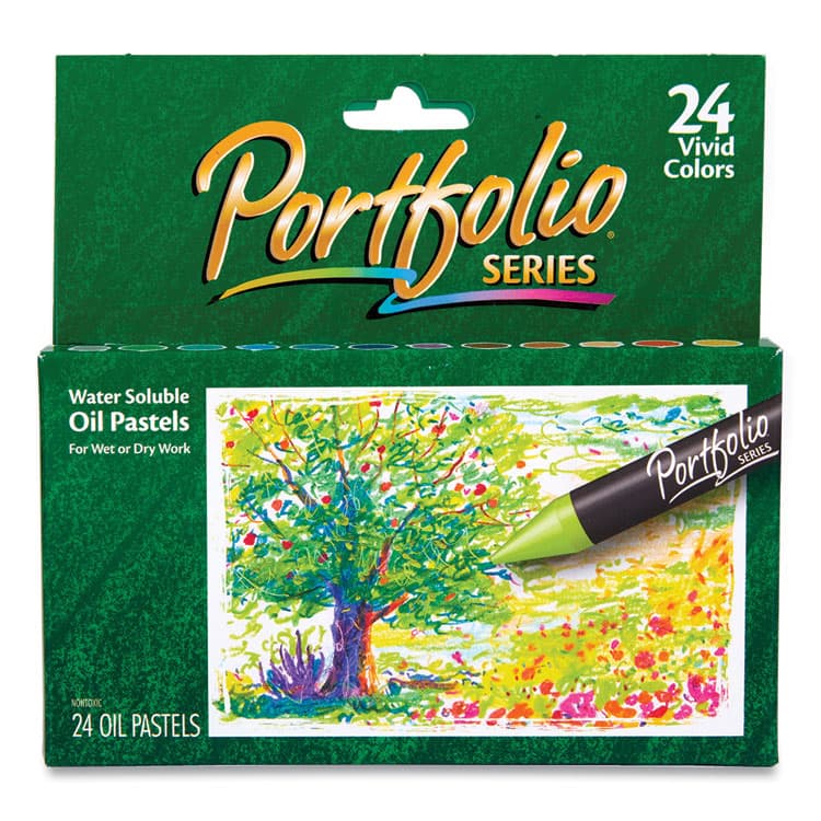 BINNEY & SMITH / CRAYOLA Portfolio Series Oil Pastels, 24 Assorted Colors, 24/Pack (CYO523624)