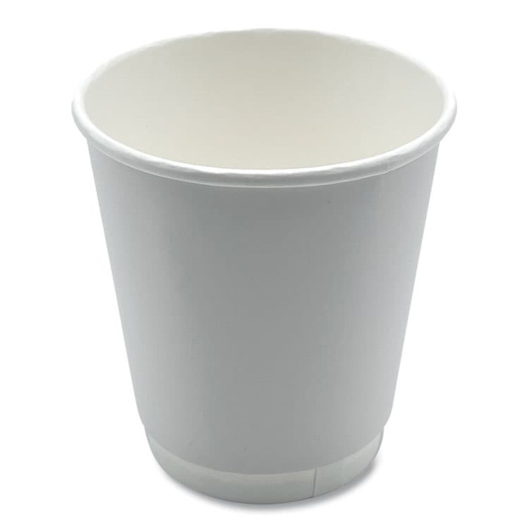 BOARDWALK Paper Hot Cups, Double-Walled, 10 oz, White, 25/Pack (BWKDW10HCUPPK)