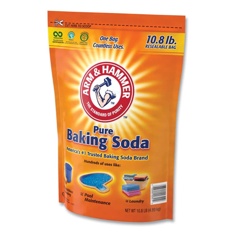 CHURCH & DWIGHT CO., Baking Soda, 10.8 lb Resealable Bag (CDC3320000341EA) thumbnail 4