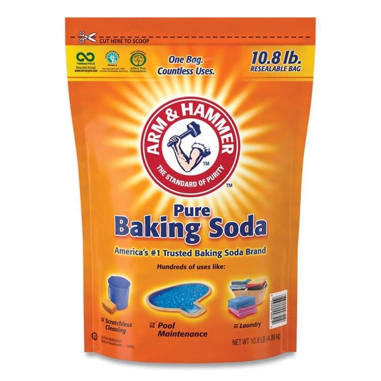 CHURCH & DWIGHT CO., Baking Soda, 10.8 lb Resealable Bag (CDC3320000341EA)