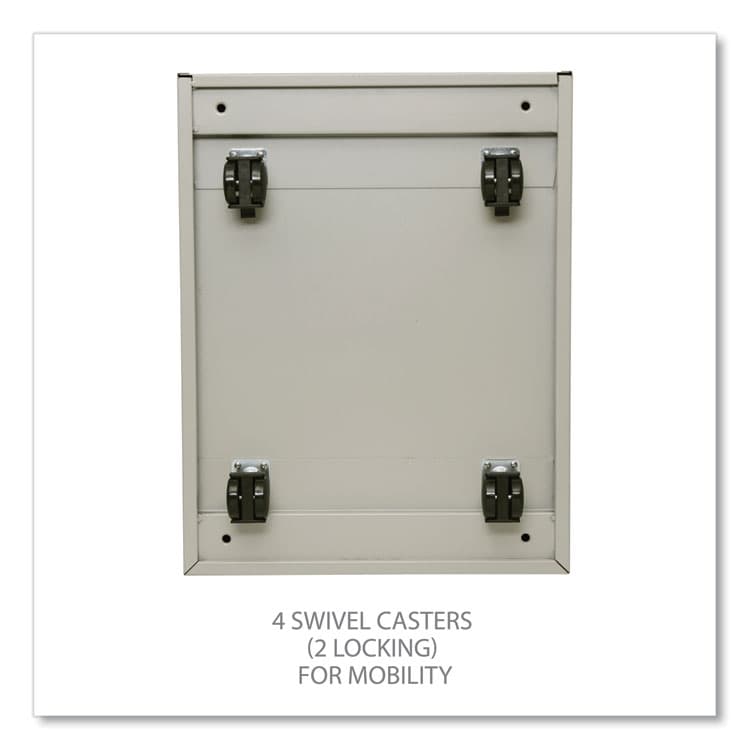 ALERA File Pedestal with Full-Length Pull, Left or Right, 2-Drawers: Box/File, Legal/Letter, Putty, 14.96" x 19.29" x 21.65" (ALEPBBFPY) thumbnail 4