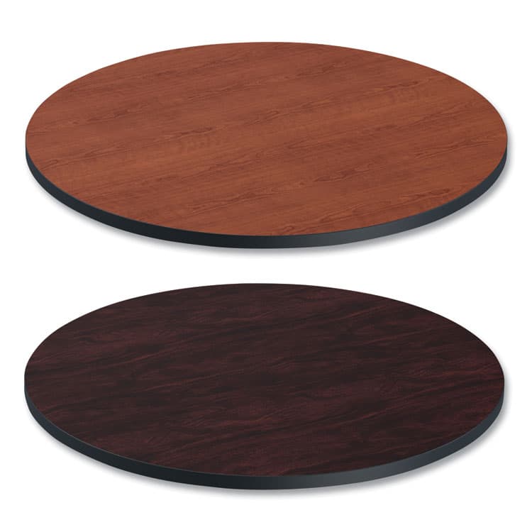 ALERA Reversible Laminate Table Top, Round, 35.5" Diameter, Medium Cherry/Mahogany (ALETTRD36CM)