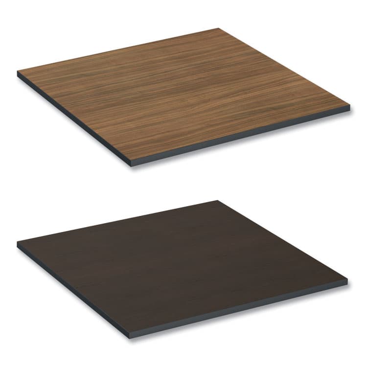 ALERA Reversible Laminate Table Top, Square, 35.38w x 35.38d, Espresso/Walnut (ALETTSQ36EW)