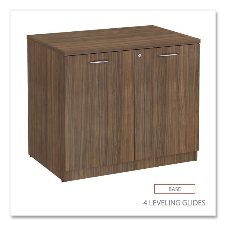 ALERA Alera Valencia Series Storage Cabinet, 34.3w x 22.78d x 29.5h, Modern Walnut (ALEVA613622WA) thumbnail 3