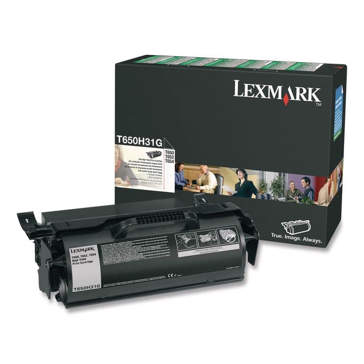 LEXMARK INT'L, . T650H31G High-Yield Toner, 21,000 Page-Yield, Black (LEXT650H31G)