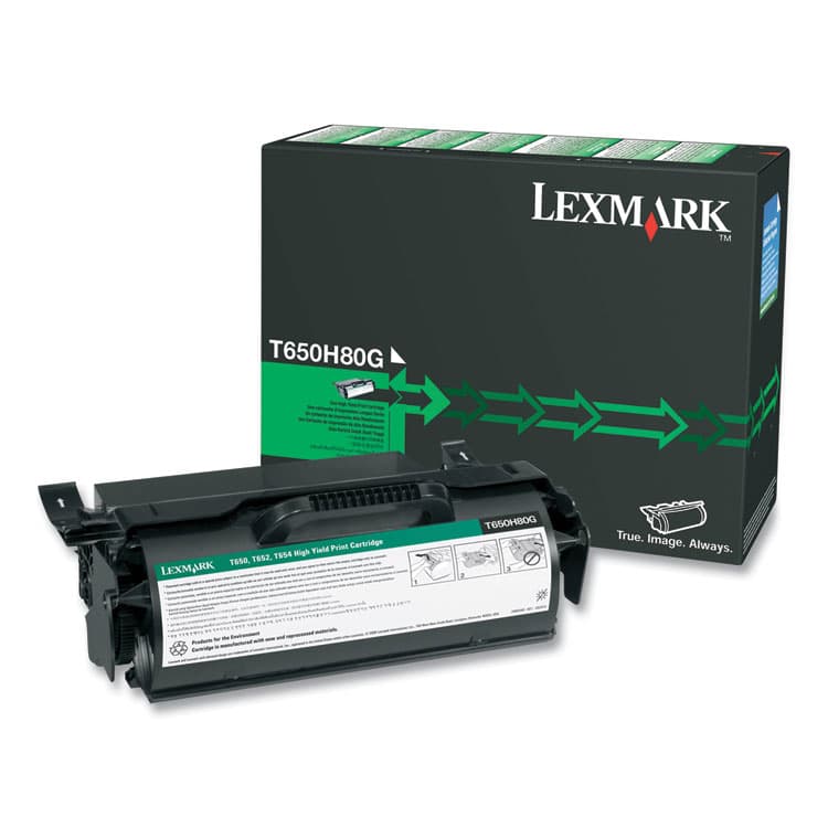 LEXMARK INT'L, . T650H80G Toner, 25,000 Page-Yield, Black (LEXT650H80G)