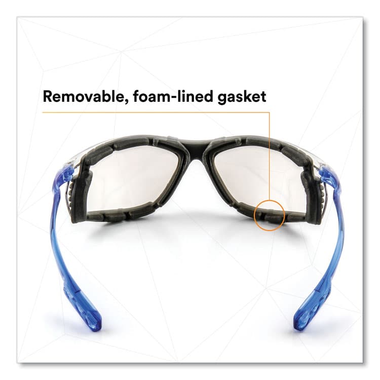 3M/COMMERCIAL TAPE DIV. Virtua CCS Protective Eyewear with Foam Gasket, Blue Half Frame, Clear Dual Lens (MMM1187200000) thumbnail 2