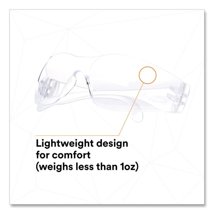 3M/COMMERCIAL TAPE DIV. Virtua Protective Eyewear, Frameless, Clear Single Lens (MMM1122008000) thumbnail 3