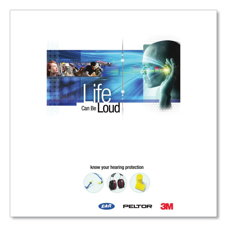 3M/COMMERCIAL TAPE DIV. E-A-R Push-Ins Single-Use Earplugs, Metal Detectable, Corded, 28 dB NRR, Blue/Yellow, 200 Pairs (MMM3183000) thumbnail 3