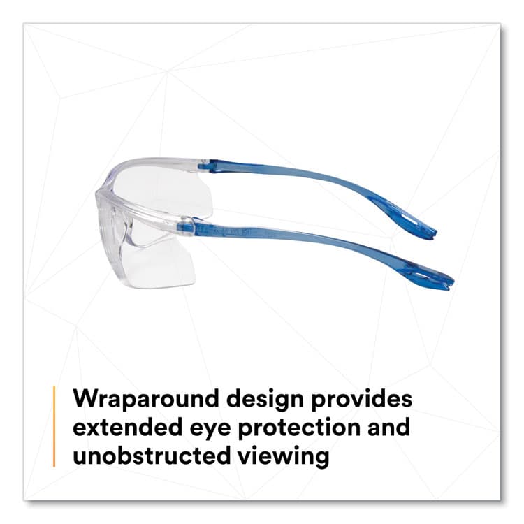 3M/COMMERCIAL TAPE DIV. Virtua Sport CCS Protective Eyewear, Blue Half Frame, Clear Single Lens (MMM1179600000) thumbnail 3
