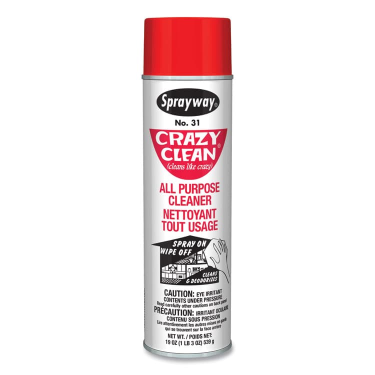 PLZ CORP Crazy Clean All Purpose Cleaner, Floral Scent, 19 oz Aerosol Spray, Dozen (CGC031) thumbnail 2