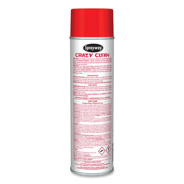 PLZ CORP Crazy Clean All Purpose Cleaner, Floral Scent, 19 oz Aerosol Spray, Dozen (CGC031) thumbnail 3