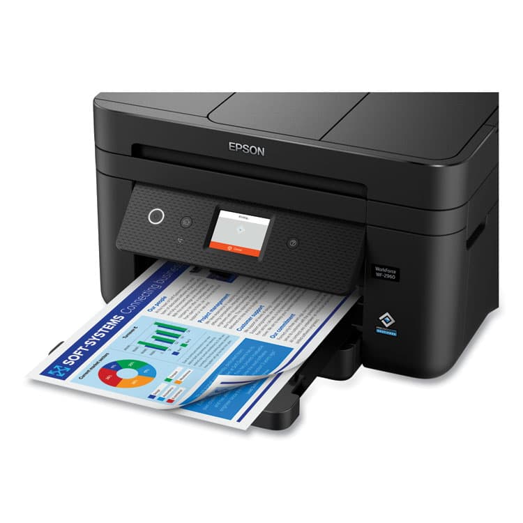 EPSON AMERICA, . WorkForce WF-2960 Wireless All-in-One Inkjet Printer, Copy/Fax/Print/Scan (EPSC11CK60201) thumbnail 2