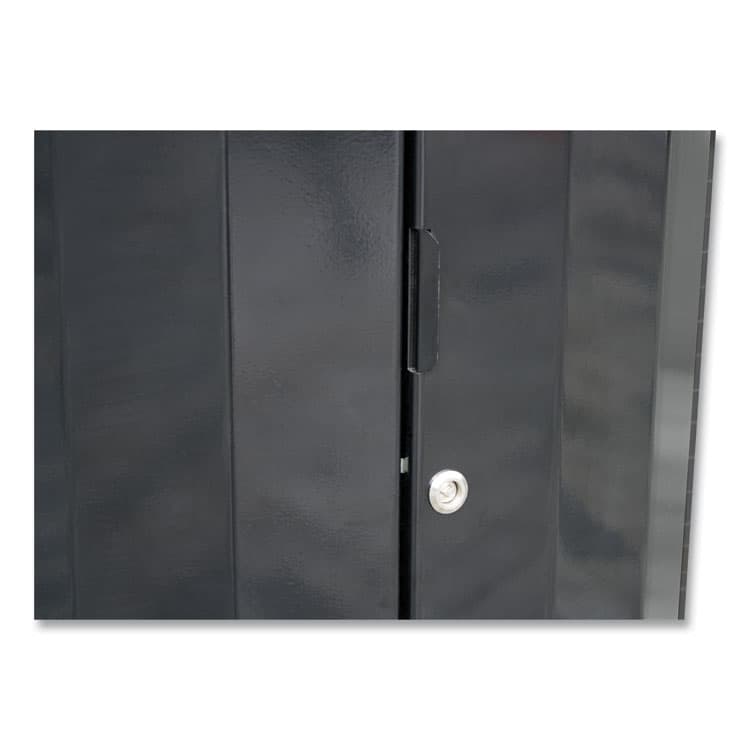 RUBBERMAID COMMERCIAL PROD. RESIST Round Waste Container, 33 gal, Metal, Black (RCP2185041) thumbnail 3