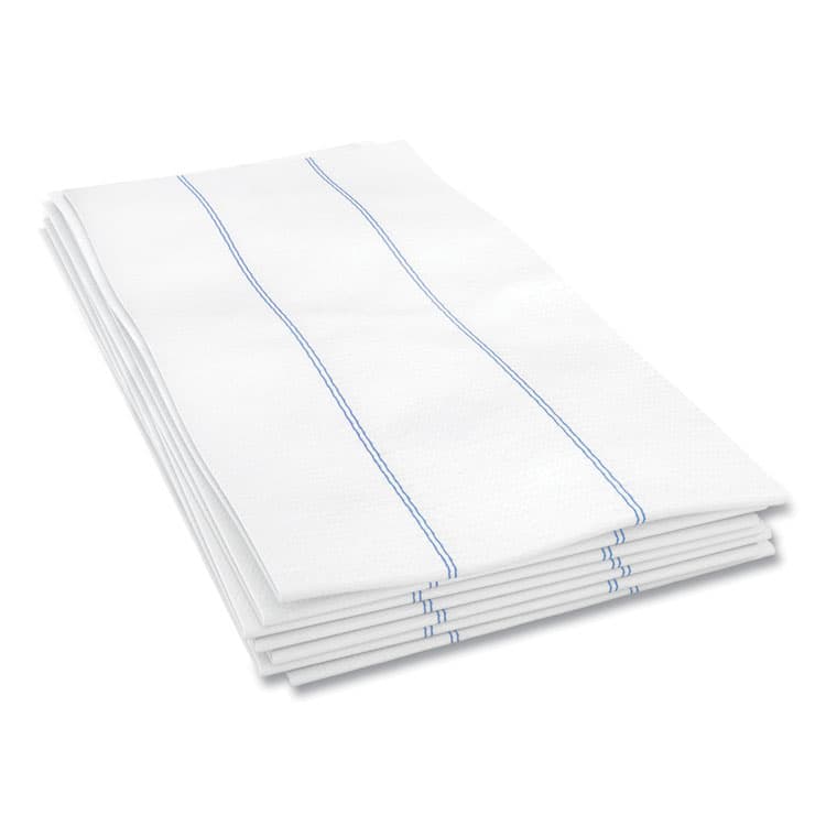 CASCADES TISSUE GROUP Tuff-Job Foodservice Towels, 1/4 Fold, 13 x 24, White/Blue, 72/Carton (CSDW930) thumbnail 2