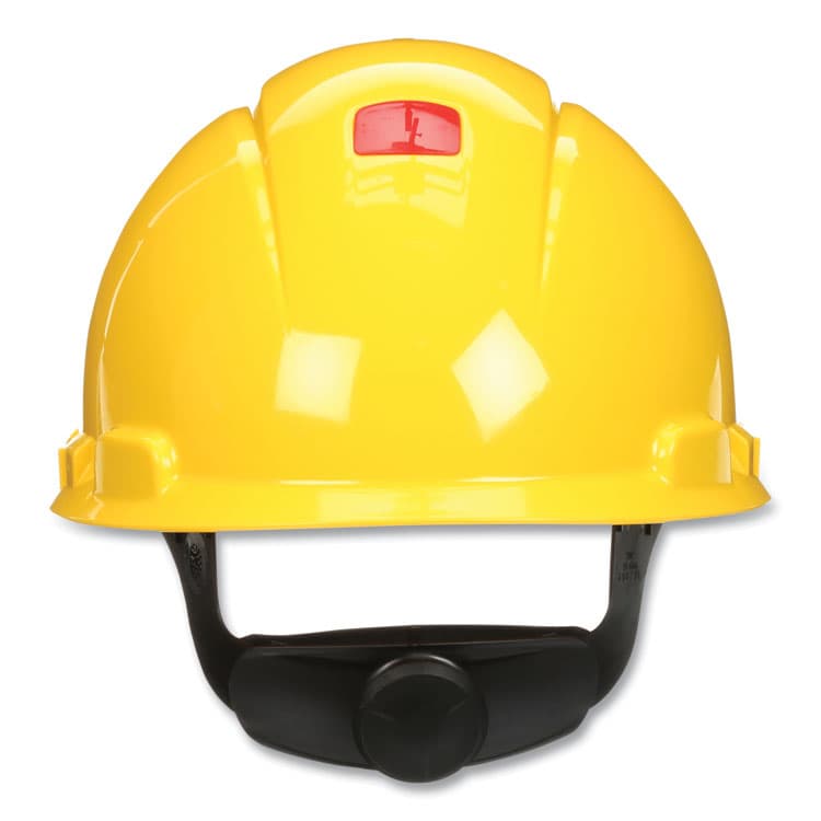 3M/COMMERCIAL TAPE DIV. SecureFit H-Series Hard Hats, H-700 Vented Cap with UV Indicator, 4-Point Pressure Diffusion Ratchet Suspension, Yellow (MMMH702SFVUV) thumbnail 2