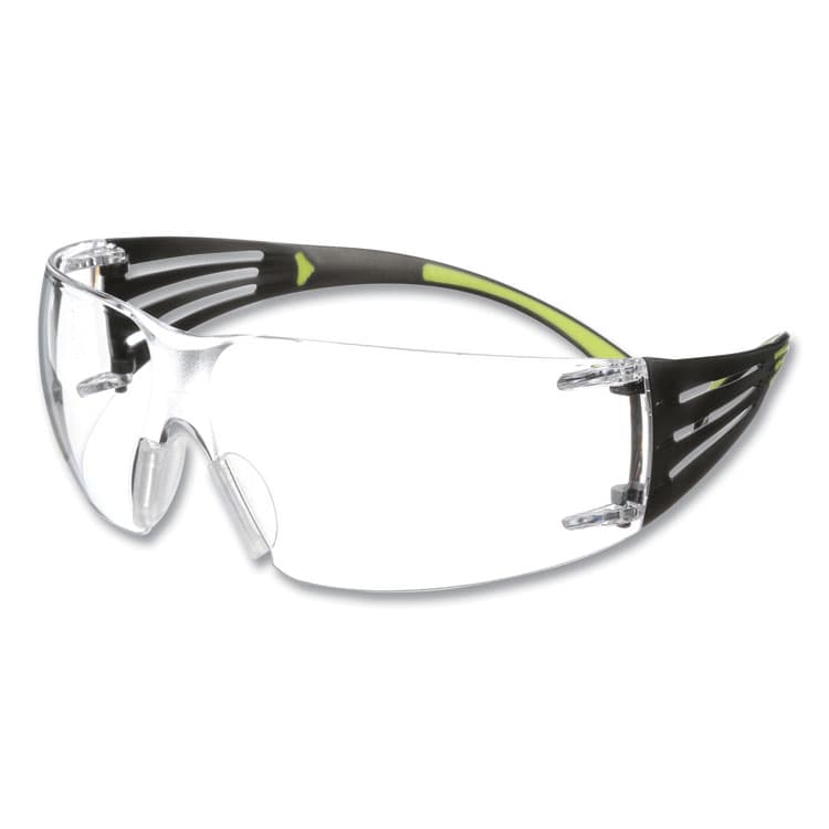 3M/COMMERCIAL TAPE DIV. SecureFit 400 Protective Eyewear, Frameless, Green Arms, Clear Single Lens (MMMSF401AF) thumbnail 2