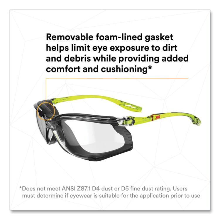 3M/COMMERCIAL TAPE DIV. Solus CCS Series Protective Eyewear, Frameless, Clear Single Lens (MMMSCCS01SGAFGR) thumbnail 4