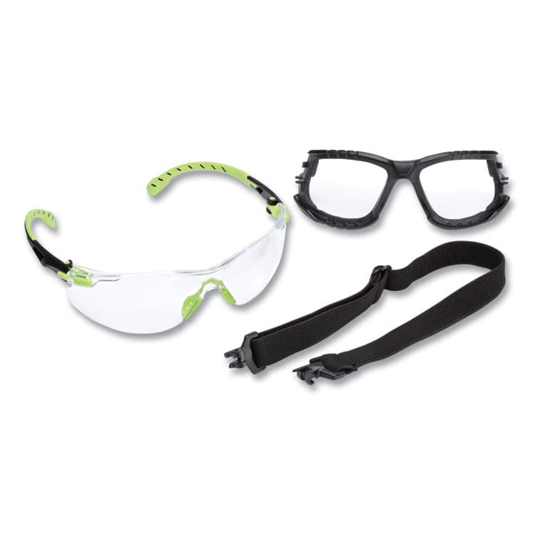 3M/COMMERCIAL TAPE DIV. Solus 1000 Series Safety Glasses, Frameless, Clear Single Lens (MMMS1201SGAFKT)