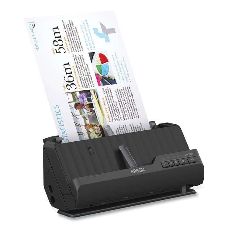 EPSON AMERICA, . WorkForce ES-C320W Wireless Compact Desktop Document Scanner, 600 dpi Optical Resolution, 20-Sheet Auto Document Feeder (EPSB11B270201) thumbnail 3