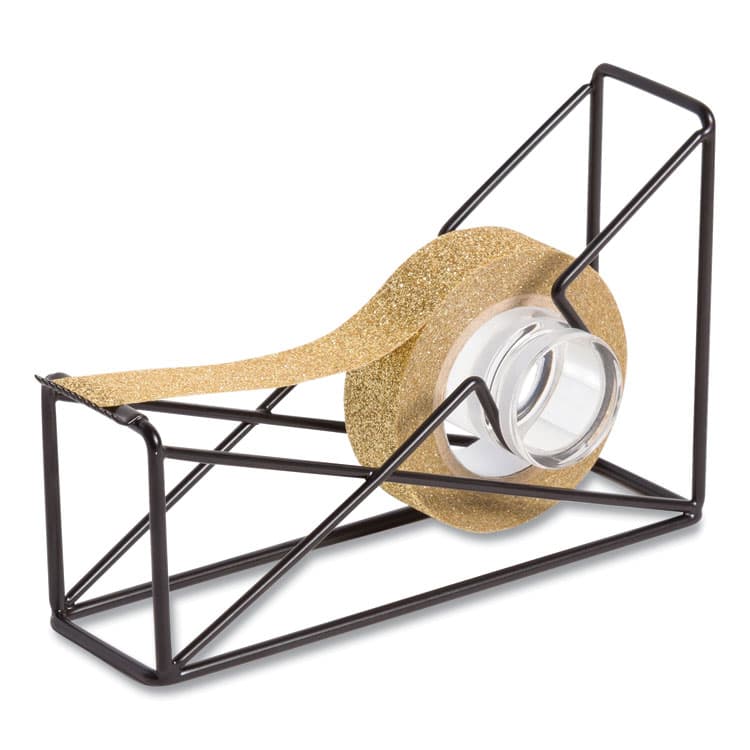 U BRANDS Vena Tape Dispenser, 1" Core, Metal, Black (UBR3839U0624) thumbnail 2