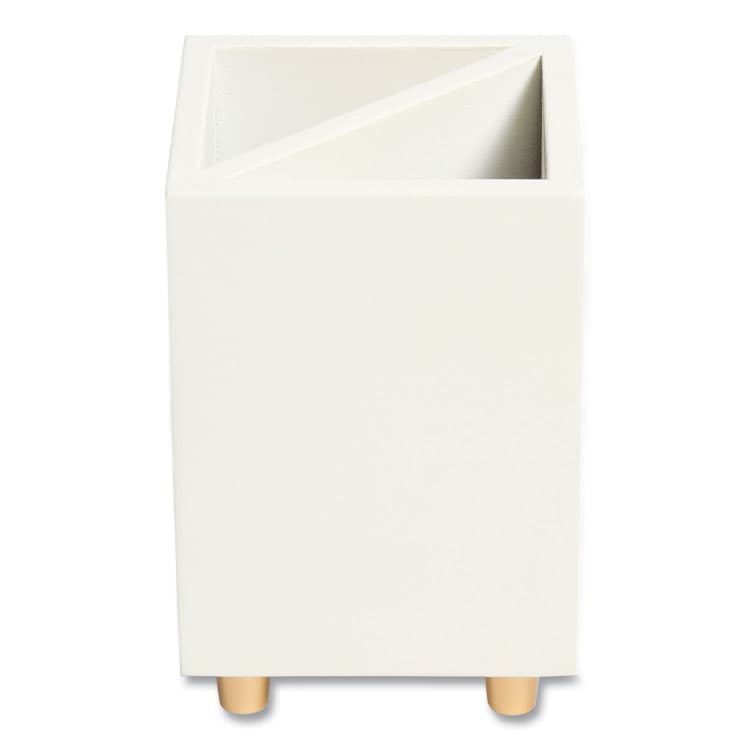 U BRANDS Juliet Pencil Cup, 3"w x 3"d x 4"h, White (UBR3466U0312) thumbnail 3