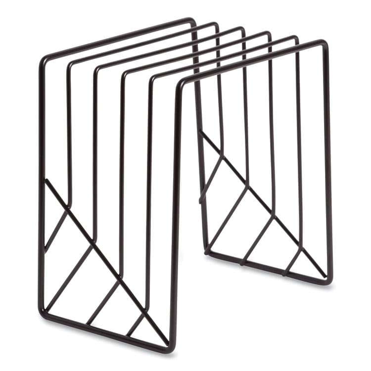 U BRANDS Vena Wire Letter Sorter, 5 Sections, Assorted Sizes, 3.94 x 5.24 x 6.1, Black (UBR3841U0312)