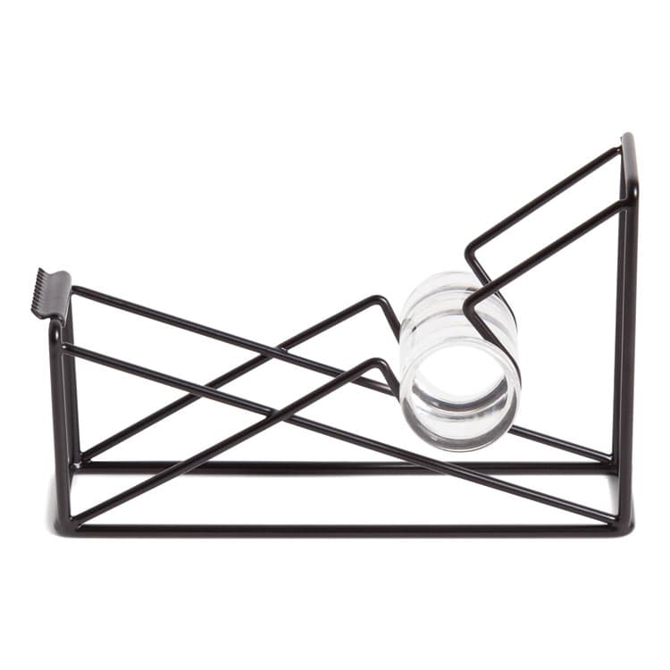 U BRANDS Vena Tape Dispenser, 1" Core, Metal, Black (UBR3839U0624)