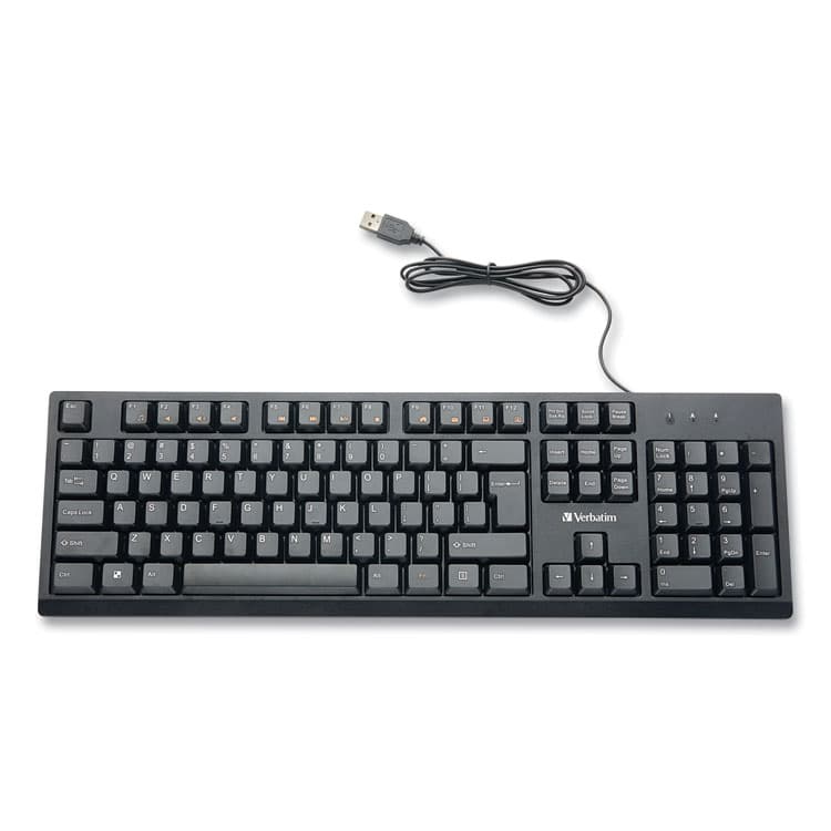 VERBATIM CORPORATION Wired Keyboard, Black (VER70735)