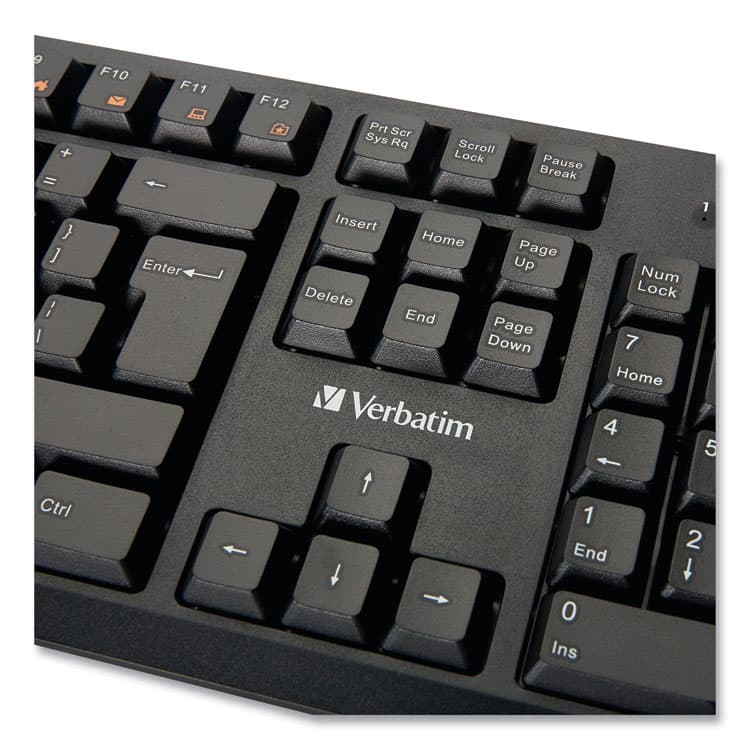 VERBATIM CORPORATION Wired Keyboard, Black (VER70735) thumbnail 3