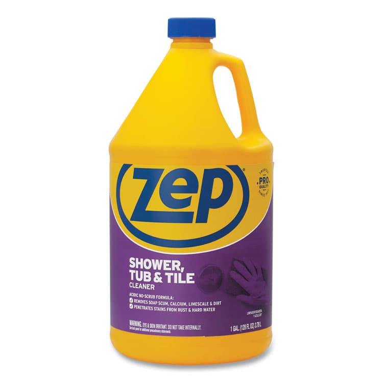 ZEP . Shower Tub and Tile Cleaner, Pleasant Scent, 1 gal, 4/Carton (ZPEZUSTT128A) thumbnail 2