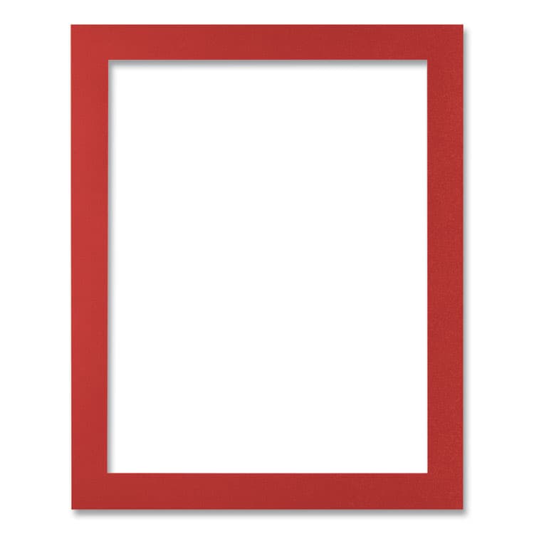 DEFLECTO CORPORATION Self-Adhesive Sign Holders, 8.5 x 11 Insert, Clear with Red Border Frame, 2/Pack (DEF68776R)