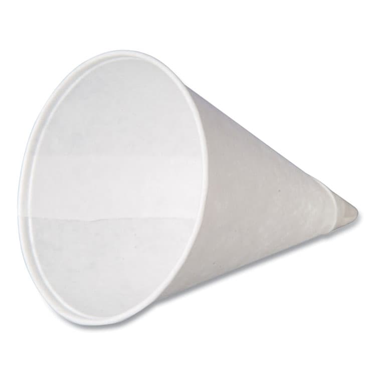 RDI USA Paper Cone Cups, 4 oz, White, 200/Pack (CFRCPSLCONE4) thumbnail 3