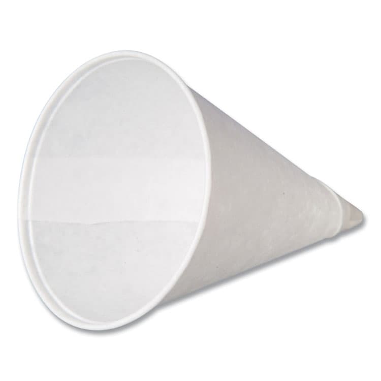 RDI USA Paper Cone Cups, 3.2 oz, White, 5,000/Carton (CFRCPCONESTD) thumbnail 4