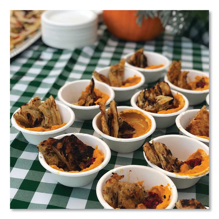 ECO-PRODUCTS,INC. Vanguard Renewable and Compostable Sugarcane Bowls, 6 oz, White, 1,800/Carton (ECOEPBL6NFA) thumbnail 2