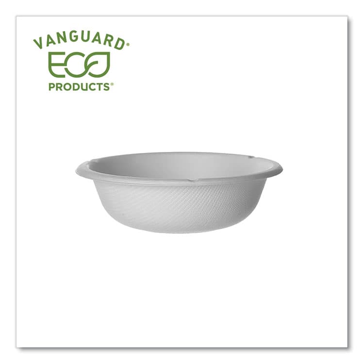 ECO-PRODUCTS,INC. Vanguard Renewable and Compostable Sugarcane Bowls, 6 oz, White, 1,800/Carton (ECOEPBL6NFA) thumbnail 4