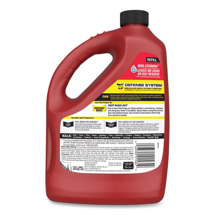 SC JOHNSON MAX Perimeter Protection, 128 oz Refill Bottle, 4/Carton (SJN377224) thumbnail 4