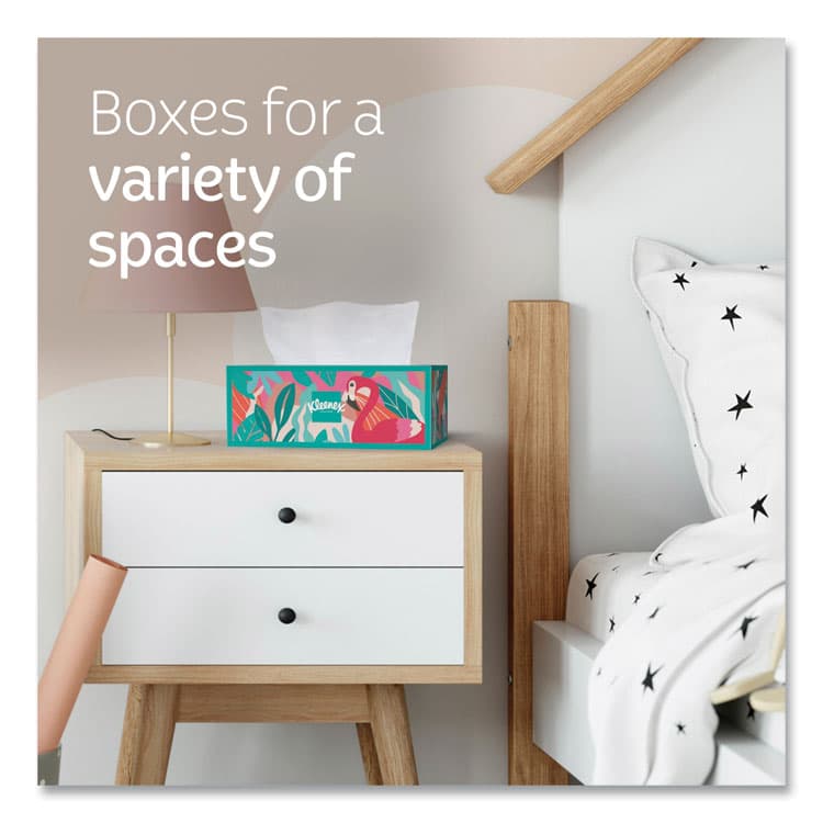 KIMBERLY CLARK Trusted Care Facial Tissue, 2-Ply, White, 160 Sheets/Box, 3 Boxes/Pack, 12 Packs/Carton (KCM54303) thumbnail 4