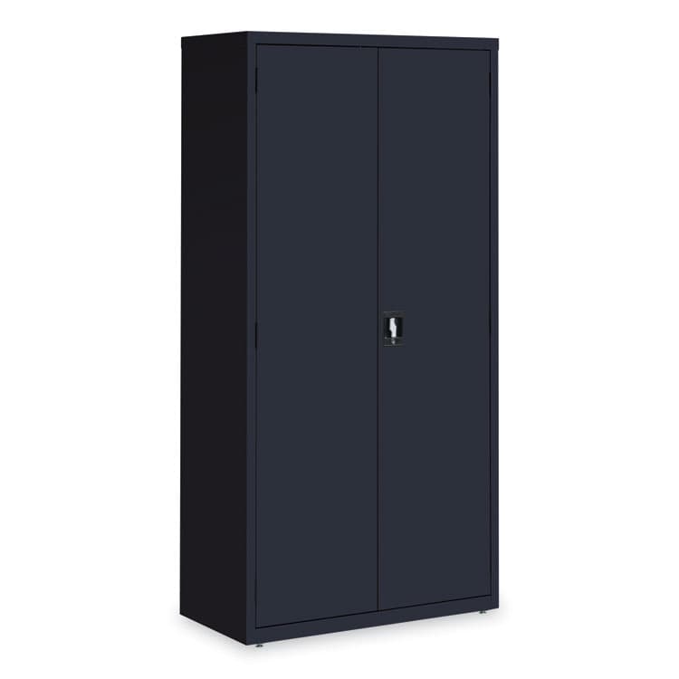 ALERA Economy Assembled Storage Cabinets, 5 Shelves, 36" x 18" x 72", Black (ALEHCM7218BK) thumbnail 3