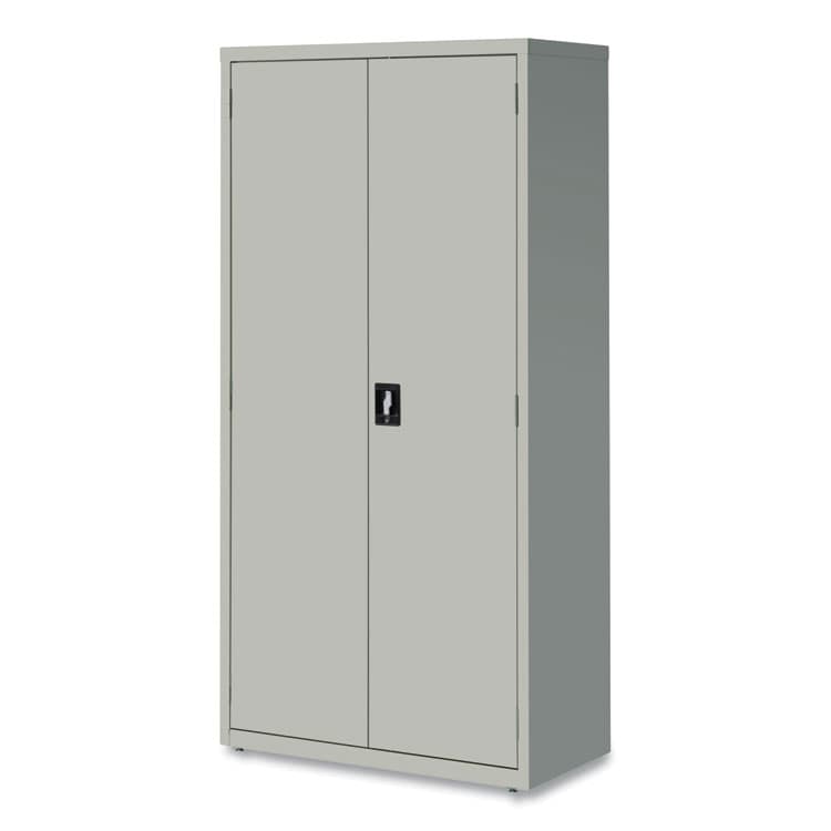 ALERA Economy Assembled Storage Cabinets, 5 Shelves, 36" x 18" x 72", Light Gray (ALEHCM7218LG) thumbnail 3