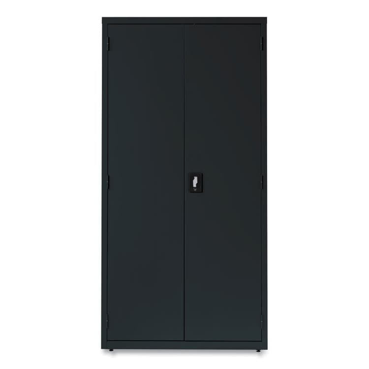 ALERA Economy Assembled Storage Cabinets, 5 Shelves, 36" x 18" x 72", Black (ALEHCM7218BK)